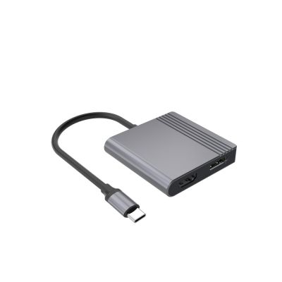 2. GEMBIRD ADAPTER USB-C DO HDMI + DP 4K 60HZ, CZARNY