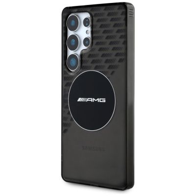 2. Etui AMG Transparent Rhombs MagSafe na Samsung Galaxy S25 Ultra  - czarne