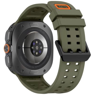 2. Pasek Tech-Protect Silicone Air na Samsung Galaxy Watch Ultra 47 mm - oliwkowy