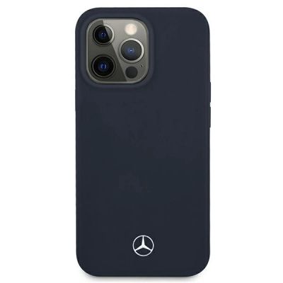 3. Etui Mercedes Silicone Line na iPhone 13 Pro / iPhone 13 - granatowe