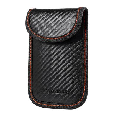 Etui blokujące sygnał RFID Wozinsky WPB-R14 na klucze keyless 14x9 cm - czarne