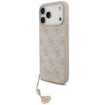 Etui Guess 4G Charms Collection MagSafe na iPhone 17 Pro Max - różowe