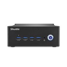 Shuttle Nano PC NT10H5, Intel Core Ultra 5 125H, grafika Intel Arc, 2xHDMI, 2xUSB 4.0 (DP), 2x2.5Gbit LAN, w tym VESA 24/7 praca stała, 1L PC, Mini PC barebone, Intel SoC, DDR5-SDRAM, PCI Express, 120 W
