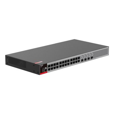 3. Zarządzalny Switch Ruijie | L2+ | 24 porty 1Gbit + 4 porty SFP 2.5Gbit | 1 wbudowany zasilacz AC | Rack