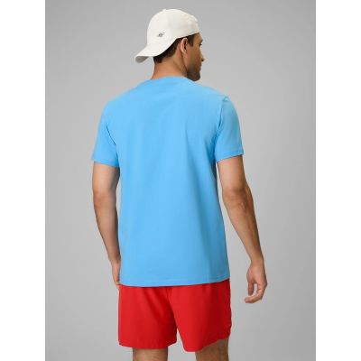 2. T-shirt reagular z nadrukiem męski 4F 4FWSS26TTSHM3035-33S