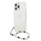 2. Etui Guess White Pearl na iPhone 13 Pro / iPhone 13 - przezroczyste