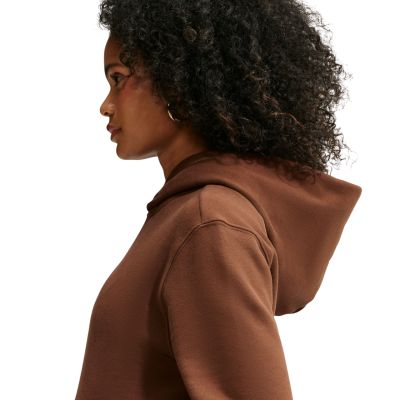 5. Bluza damska Nike Studio Fleece Medium Weight jasny brąz IM8100 259