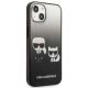 4. Etui Karl Lagerfeld Gradient Ikonik Karl&Choupette na iPhone 13 mini - czarne