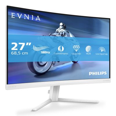 3. Philips Evnia 5000 27M2C5501/00 monitor komputerowy 68,6 cm (27") 2560 x 1440 px Quad HD LCD Biały