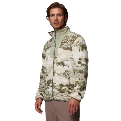 2. Columbia Sequoia Grove Printed Full Zip Fleece 2135511399 Zielone L