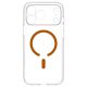 5. Etui Spigen Ultra Hybrid MagSafe na iPhone 18 Pro / 17 Pro - przezroczysto-pomarańczowe