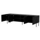 2. Szafka RTV 4D PALAZZO BIS 201x40x60 czarny mat