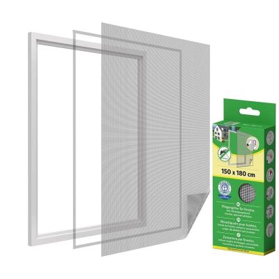 25. MOSKITIERA OKNO 150X180 BIAŁA POLIESTER+TAŚMA RZEP