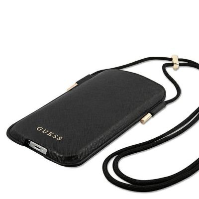 4. Torebka Guess Saffiano - czarna