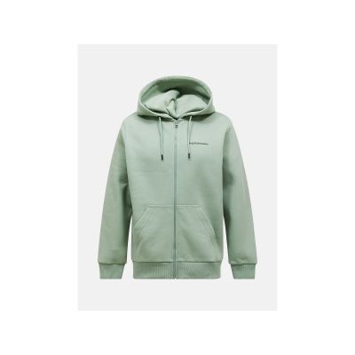 Bluza męska PEAK PERFORMANCE M Original Small Logo Zip Hood kolor zielony