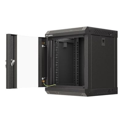 5. Lanberg WF11-3306-10B stojak 6U Szafa wisząca Czarny