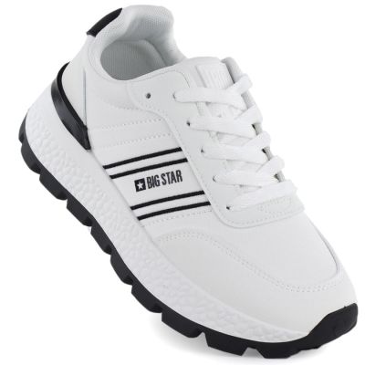 Półbuty sportowe damskie na platformie białe Big Star TT274882
