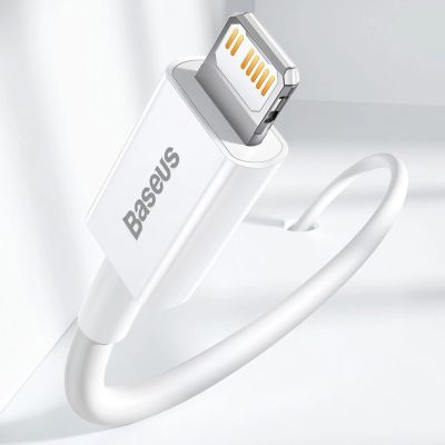12. Kabel Baseus Superior Series USB-C / Lightning PD 20W 1 m - biały