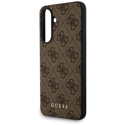 5. Etui Guess 4G Metal Gold Logo na Samsung Galaxy A36 - brązowe