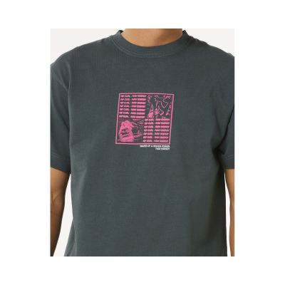 5. Koszulka RIP CURL Raw Energy Zine Tee turkusowy