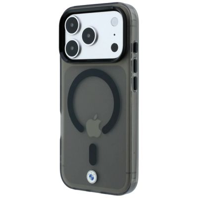 3. Etui BMW Sign Frosted IML & MetalL Logo MagSafe na iPhone 17 Pro Max / 18 Pro Max - czarne
