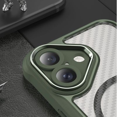 6. Etui silikonowe Leading Series MagSafe do iPhone 16 Plus - zielone
