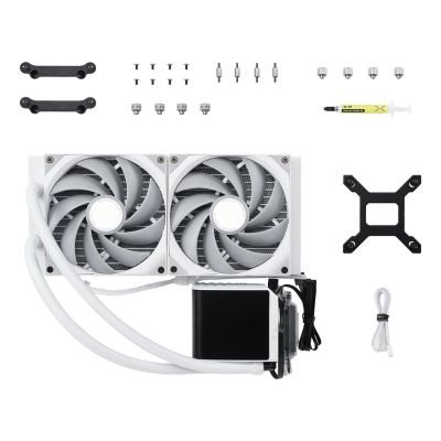 5. Kompletne chłodzenie wodne - 280 mm biały - AMD Socket AM4 (Ryzen) - AMD Socket AM5 (Ryzen Zen4)