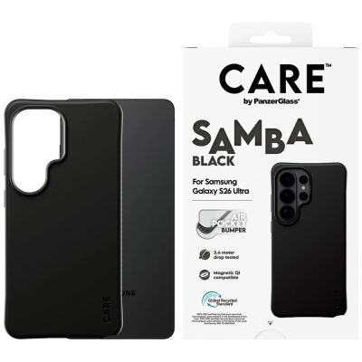 Etui CARE by PanzerGlass Samba Black Qi na Samsung Galaxy S26 Ultra - czarne
