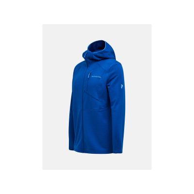 3. Bluza męska PEAK PERFORMANCE M Trail Polartec Power Grid Zip Hood kolor niebieski