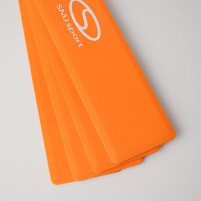 4. Płaskie znaczniki pola - narożniki 25x25 cm 4 szt. jaskrawe pomarańczowe SMJ sport ZPN-O