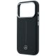 6. Etui Mercedes Leather Semi Wrap Iconic Line MagSafe na iPhone 17 Pro Max - czarne