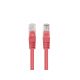 3. PATCHCORD KAT.5E UTP 0.5M CZERWONY FLUKE PASSED LANBERG 10-PACK