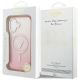 8. Etui Guess IML Gradient Triangle Logo MagSafe na iPhone 17 - różowe