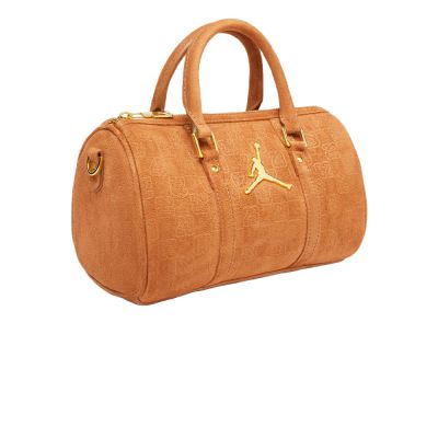 3. Torebka damska Air Jordan Suede Monogram Mini Duffel 3L Cognac - MA09209-X6X