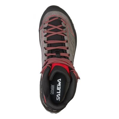 2. Salewa MTN Trainer Mid GTX Męski Dorosły Ciemnoszary, Szary, Czerwony