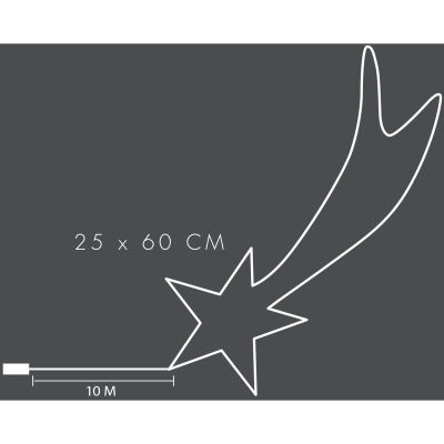 28. KOMETA DEKORACYJNA WISZĄCA 35LED RGB USB