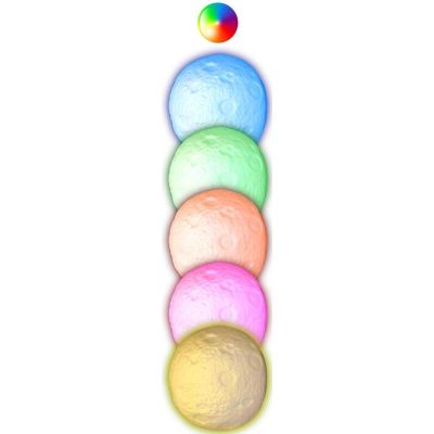 6. LAMPKA DEKORACYJNA KSIĘŻYC ŚR 11,5CM RGB