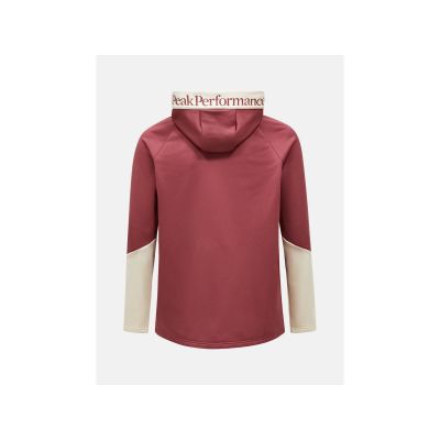 2. Bluza męska PEAK PERFORMANCE M Rider Essentials Midlayer Zip Hood kolor czerwony
