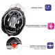 20. Kask rowerowy Meteor MV29 Drizzle XL 61-63 cm czarny/neonowy zielony