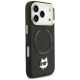 4. Etui Karl Lagerfeld Big Strap Choupette Metal Logo MagSafe na iPhone 17 Pro Max - czarne