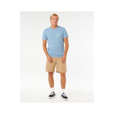 3. Koszulka męska RIP CURL Vaporcool Search 3 Stacks Tee niebieska