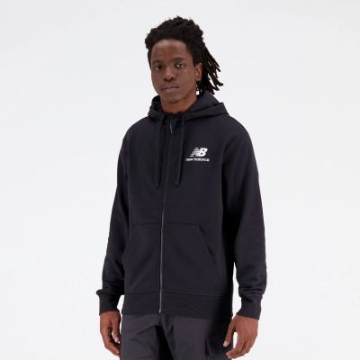 6. Bluza New Balance Essentials Stacked Logo Fren BK M MJ31536BK