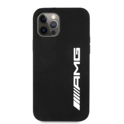 3. Etui AMG Silicone Big Logo na iPhone 12 Pro Max - czarne