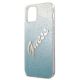 6. Etui Guess Glitter Gradient Script na iPhone 12 / iPhone 12 Pro - niebieskie