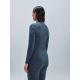 3. Koszulka rowerowa POC W's Layer Merino Mock Neck Jersey szara
