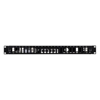 3. Alantec Przełącznica światłowodowa 24xSC duplex / 24xLC quad 19" 1U z płytą czołową oraz akcesoriami montażowymi (dławiki, opaski), wysuwalna (FOP-1U-24SCD-C)