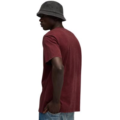 9. Koszulka męska Puma Ess Elevated Relaxed Wash Tee bordowa 688048 96