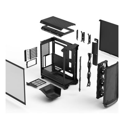 10. Etui Fractal Design Meshify 3 Black TG Light Tint - ATX