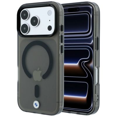 2. Etui BMW Sign Frosted IML & MetalL Logo MagSafe na iPhone 17 Pro Max / 18 Pro Max - czarne