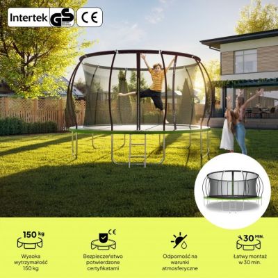 2. Batutas Zipro z siatką wewnętrzną Jump Pro Premium 16FT 496cm